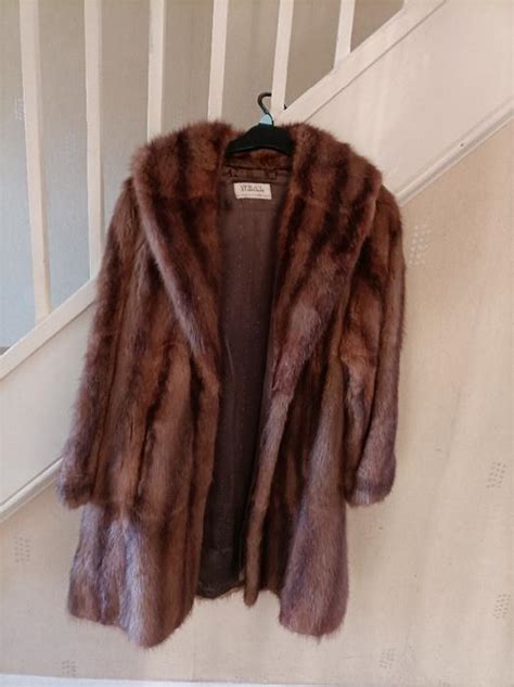 vintage fur collar coat|vintage genuine fur coats.